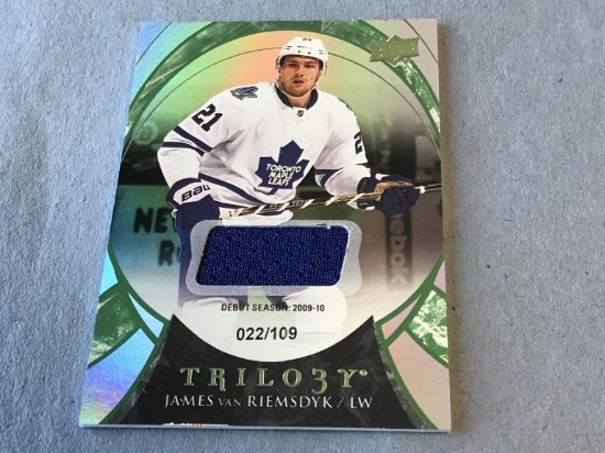 JAMES VAN RIEMSDYK 2015 UD Trilogy JERSEY 022/109