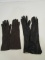 Lot of 2 Vintage Leather Ladies Driving Gloves