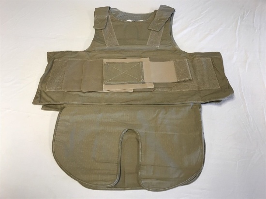 LOW VISIBILITY BODY ARMOR VEST SMALL ARMS SZ LARGE