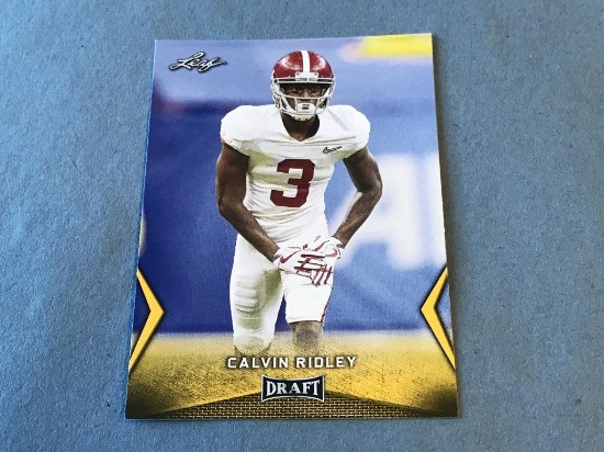 CALVIN RIDLEY 2018 Leaf Draft #10 GOLD ROOKIE Card