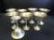 Set of 8 Engraved brass desert goblets