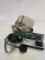 Vintage Tin w/ Vintage Camera & Accessories