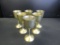 Set of 6 brass goblets