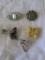 Lot of 5 Brooches