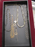 Lot of 5 Gold Tone Necklaces