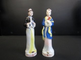 Vintage Occupied China figurines -  7in Ladies