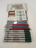 Big Lot of Mechanical/Drafting Pencils and Lead