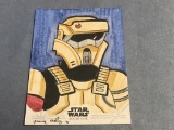 Topps Star Wars Rogue One sketch card  AUTOGRAPH