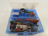 Small Blue Stack On Tool Box Filled with Tools