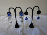 Lot of 2 Midnight Blue Stone Earring