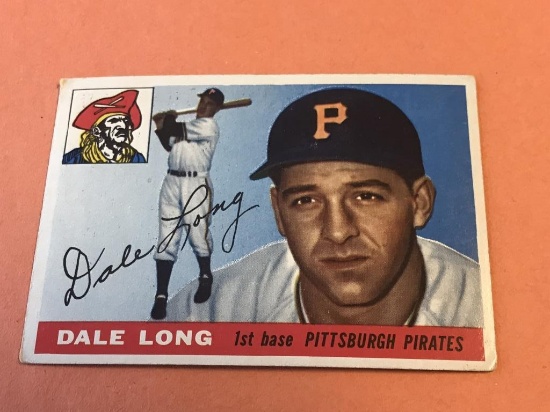 DAlE LONG #127 Pirates 1955 Topps Baseball Card