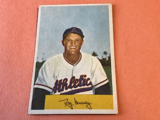 RAY MURRAY #83 Athletics 1954 Bowman Baseball Card