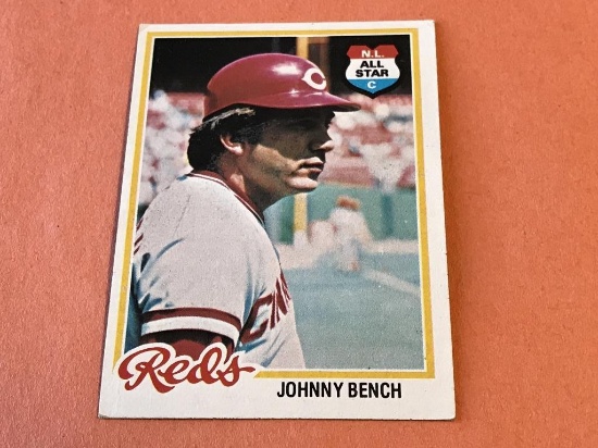 JOHNNY BENCH Reds 1978 Topps Baseball Card