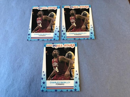 3 CHARLES BARKLEY 1989 Fleer Basketball Stickers
