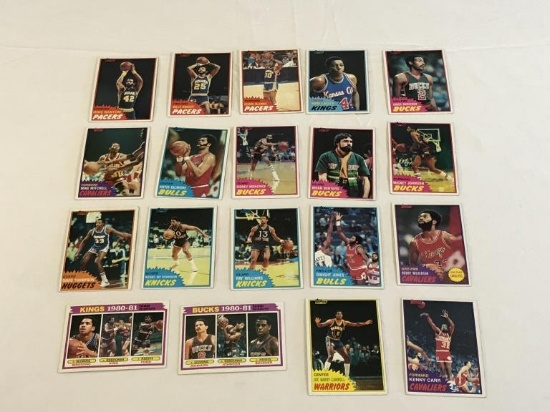 1981-82 Topps Basketball Lot of 20 Cards