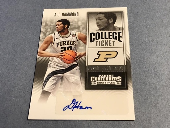 A.J. HAMMONS 2016 Contenders Rookie AUTOGRAPH