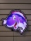Light Up Purple Fish Slot Machine Topper
