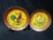 Lot of 2 Rooster Plates