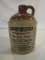 Stoneware Brown Jug, Racoon Mountain Sorghum Syrup