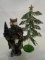 Metal Tree & Fox Figurine