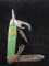 Vintage Girl Scout  Green Lucite Pocket Knife