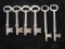 Lot of 6 Skeleton Keys
