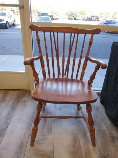 Vintage Wood Captain's Chair