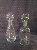 Lot of 2  Bottles w/ Stopper