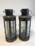 Lot of 2 Vintage Kerosene Lanterns