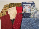 Large Lot of Christmas / Winter Fabrics