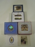 Set of 3 White House Historical Assoc. Ornaments