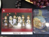 Small Nativity Scene and Precious Moments Ornament