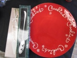 Large Cookie Platter w/ Serving Utensils