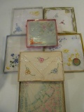 Vintage Lot of 7 Boxed Sets of Handkerchiefs