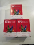 Lot of 3 Boxes of Mini Colored Christmas Lights