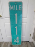 Mile 114 Road Sign