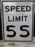 Speed Limit 55 Metal Street Sign