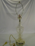 Lead Crystal Vintage Table Lamp