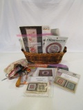 Large Lot of Cross Stitch Kits & Vintage Sewing