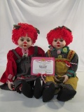 Master & Miss Gingerbread Pair of Dolls