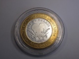 Queens Hotel Ace of Heart 10$ Silver Gaming Token