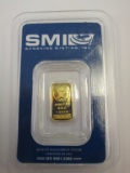 Smin 1g .9999 Gold Bar