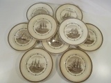 Lot of 9 Vintage Wedgewood American Clipper