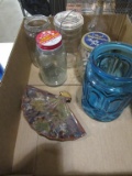 Box Lot of Vintage Glassware