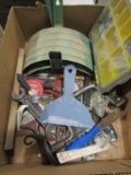 Box Lot of Tools and Hardware