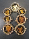 Lot of 7 Coin Holders