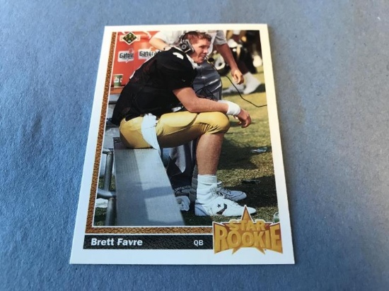 BRETT FAVRE Packers 1991 Upper Deck ROOKIE Card