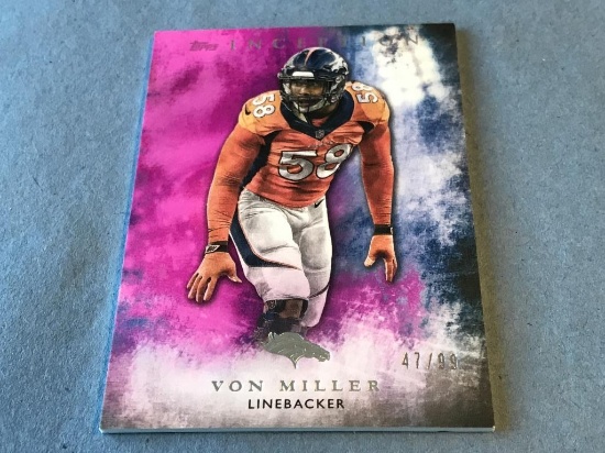 VON MILLER 2015 Topps Inception Magenta 47/99