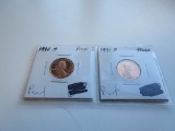 1990-S & 1991-S Proof Pennies