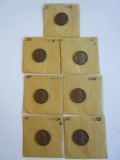 Lot of 6 Wheat Cents